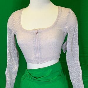 Victoria's Secret Light Pink Leopard Crop Top